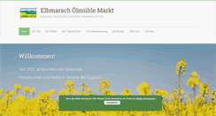 Desktop Screenshot of elbmarsch-oelmuehle-markt.de