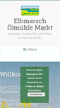 Mobile Screenshot of elbmarsch-oelmuehle-markt.de